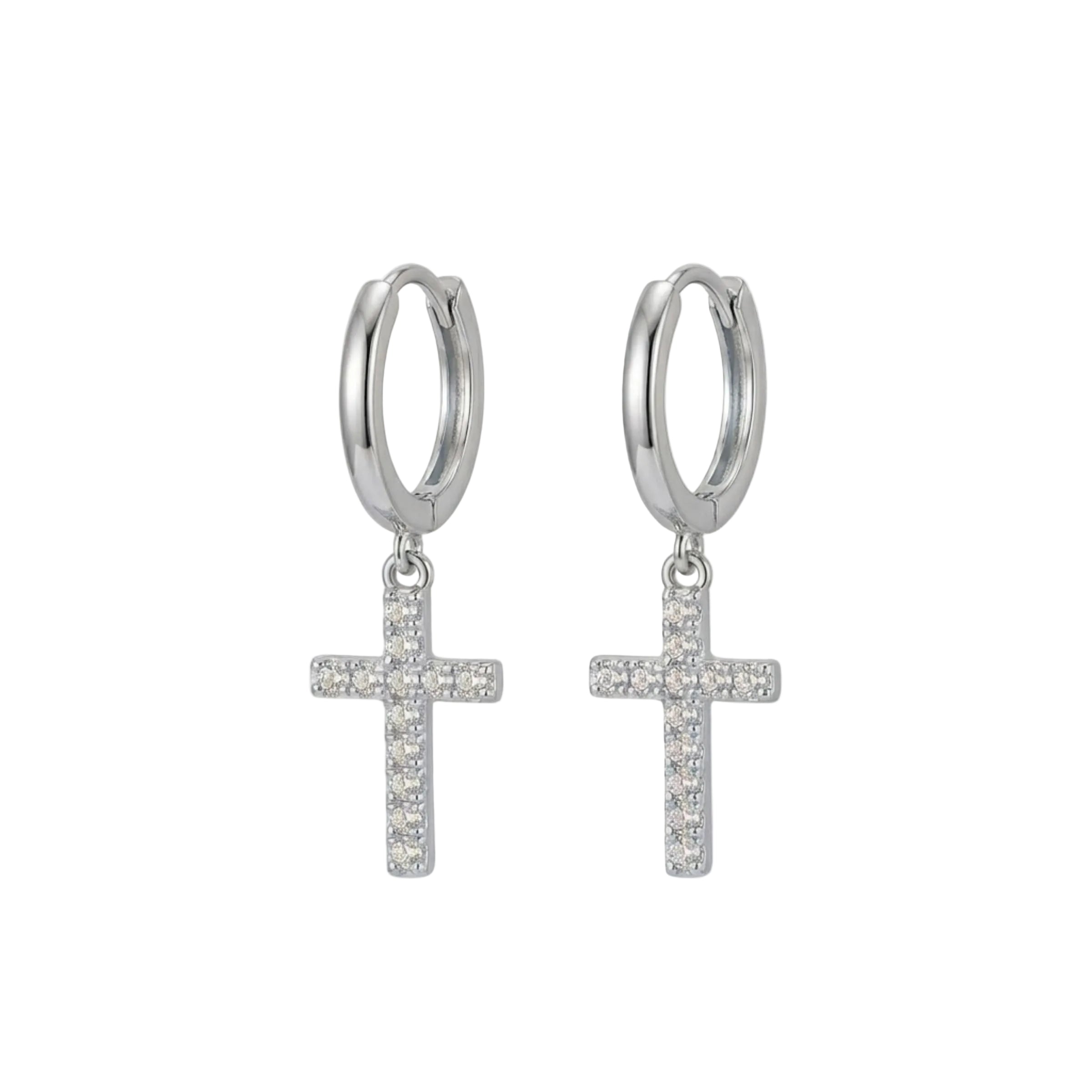 BOUCLES D'OREILLES | OR BLANC