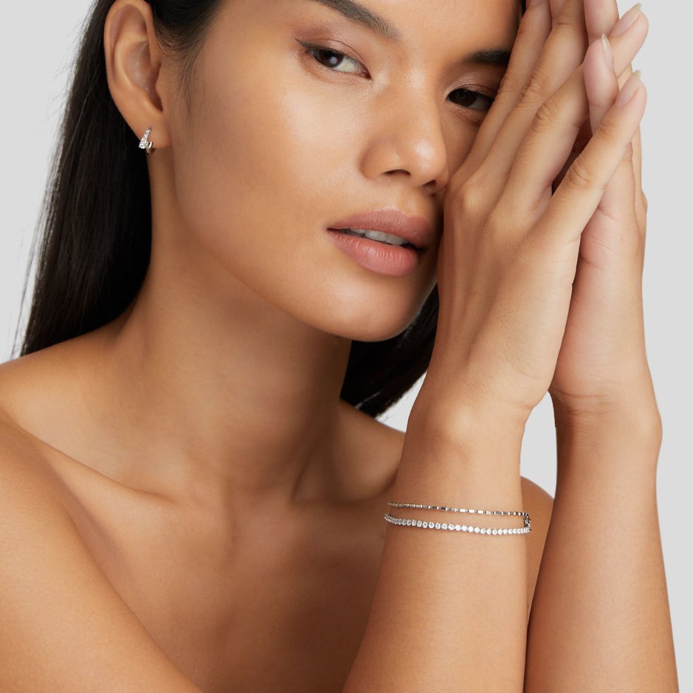 BRACELET CRISTAL | ARGENT