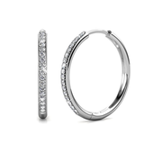 BOUCLES D'OREILLES PAVÉ | OR