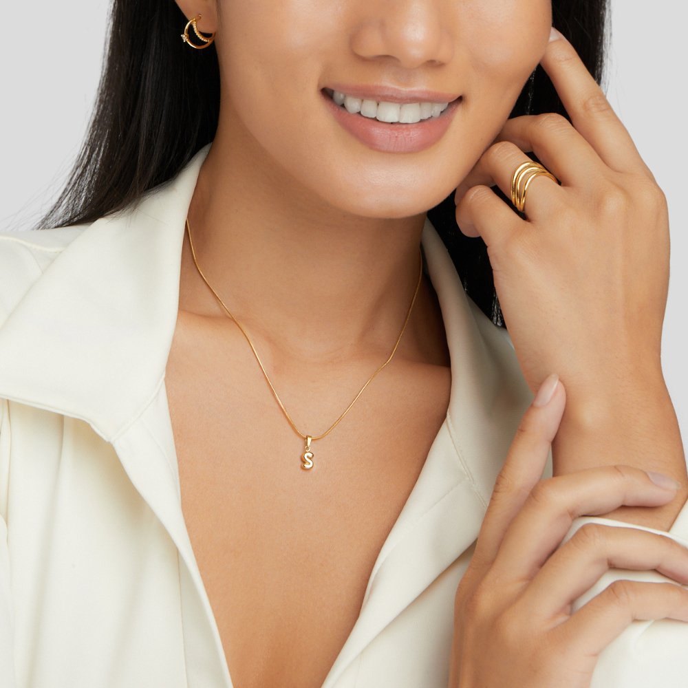 COLLIER CHIC BULLE LETTRE
