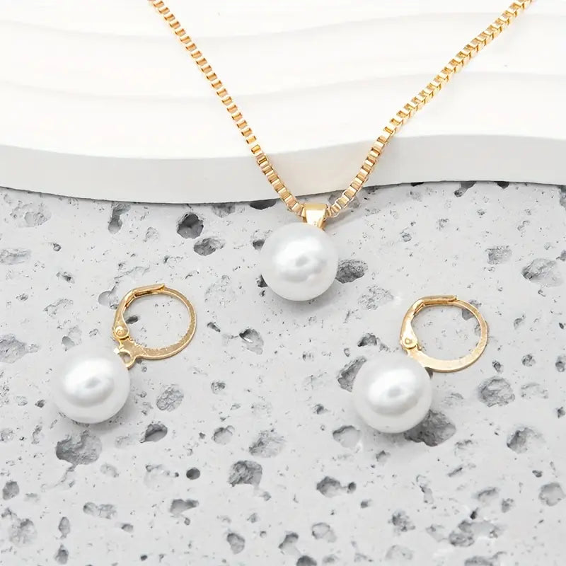 PARURE BIJOUX PERLE | DORADO