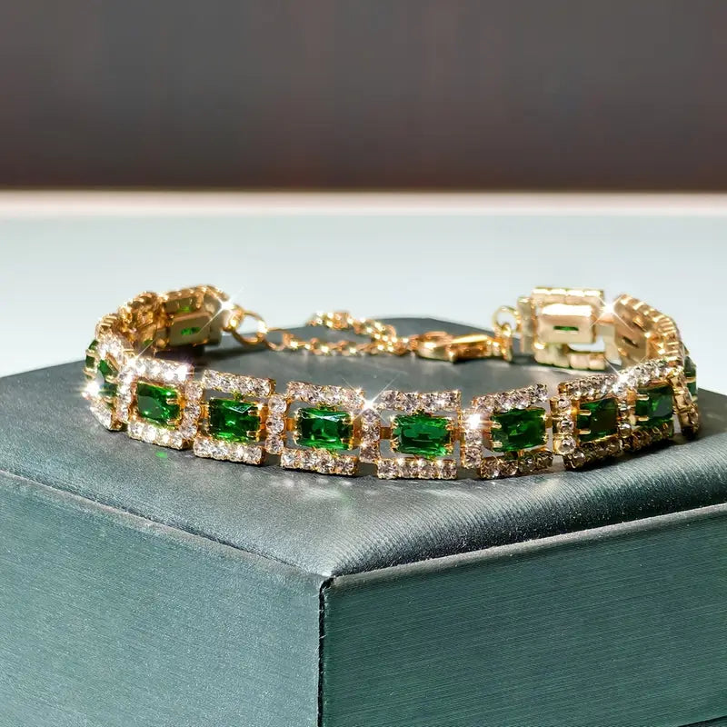 BRACELET ÉMERAUDE VERT | OR
