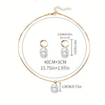 PARURE BIJOUX PERLE | DORADO
