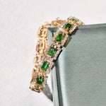 BRACELET ÉMERAUDE VERT | OR