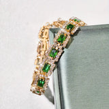 BRACELET ÉMERAUDE VERT | OR