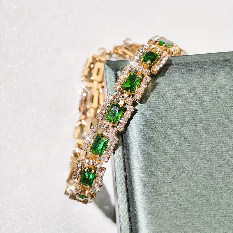 BRACELET ÉMERAUDE VERT | OR