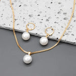 PARURE BIJOUX PERLE | DORADO