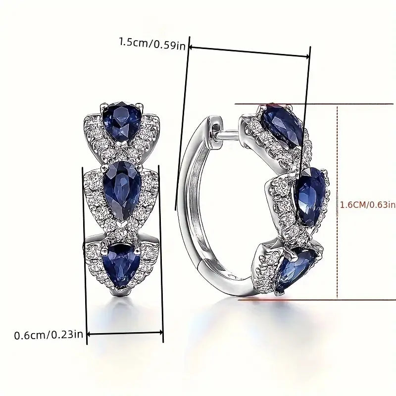 BOUCLES D'OREILLES ROYAL SAPHIR