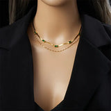 COLLIER DOUBLE COUCHE RÉTRO | OR