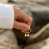 BOUCLES D'OREILLES EAU DOUCE PERLE