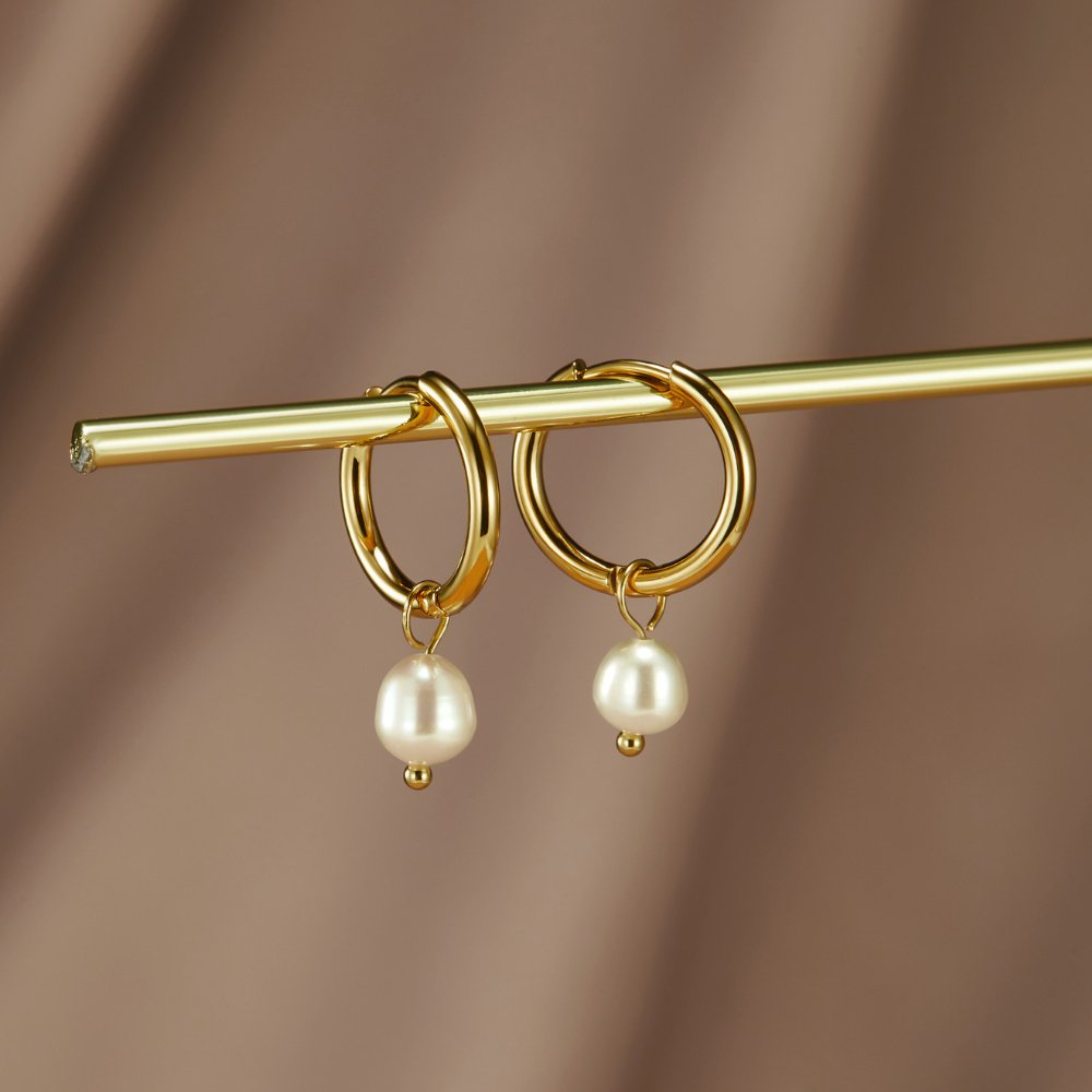 BOUCLES D'OREILLES EAU DOUCE PERLE