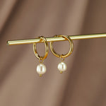 BOUCLES D'OREILLES EAU DOUCE PERLE