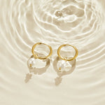 BOUCLES D'OREILLES EAU DOUCE PERLE