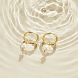 BOUCLES D'OREILLES EAU DOUCE PERLE