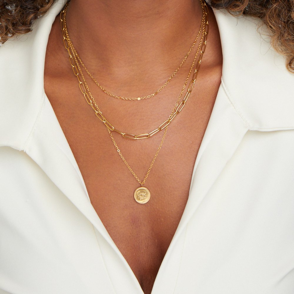 COLLIER MONEDA SUPERPOSÉ