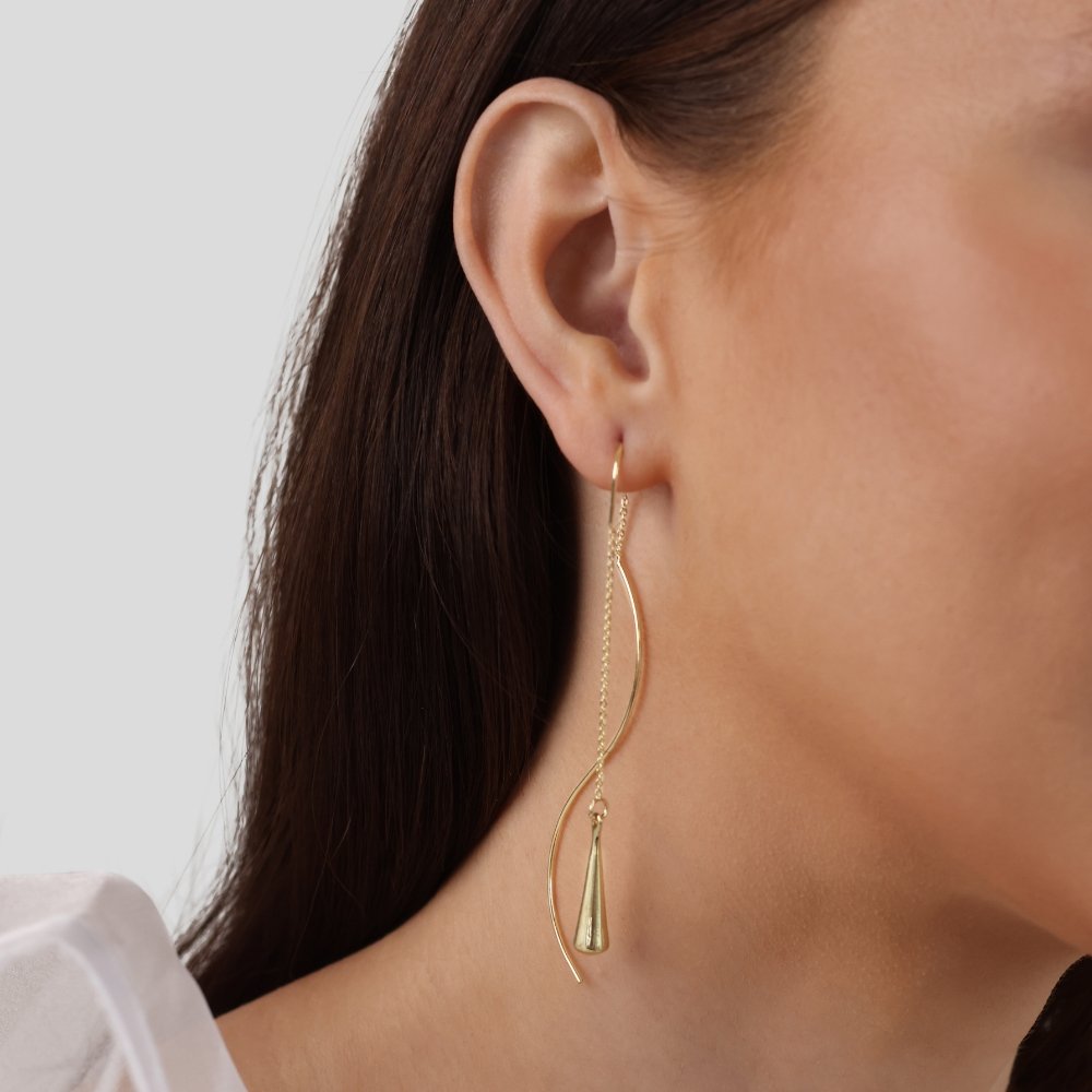 BOUCLES D'OREILLES LARME POMPON
