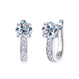 BOUCLES D'OREILLES CANAL MOISSANITE | OR