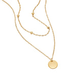 COLLIER SUPERPOSÉ DISQUE