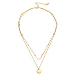 COLLIER SUPERPOSÉ DISQUE