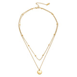 COLLIER SUPERPOSÉ DISQUE