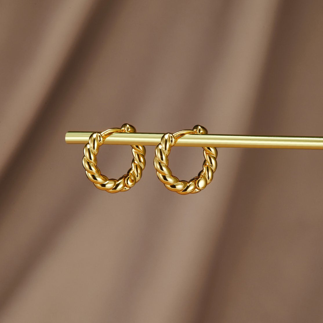BOUCLES D'OREILLES TORSADÉ | OR