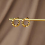 BOUCLES D'OREILLES TORSADÉ | OR