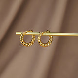 BOUCLES D'OREILLES TORSADÉ | OR