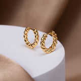 BOUCLES D'OREILLES TORSADÉ | OR