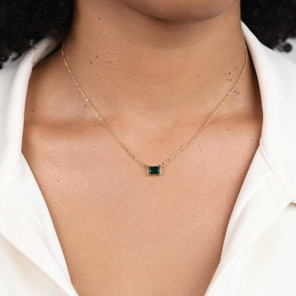 COLLIER VERT ÉMERAUDE