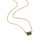 COLLIER VERT ÉMERAUDE