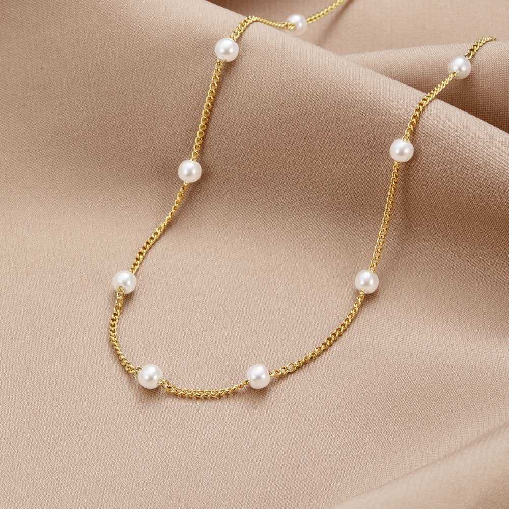 COLLIER PERLES PUR | OR