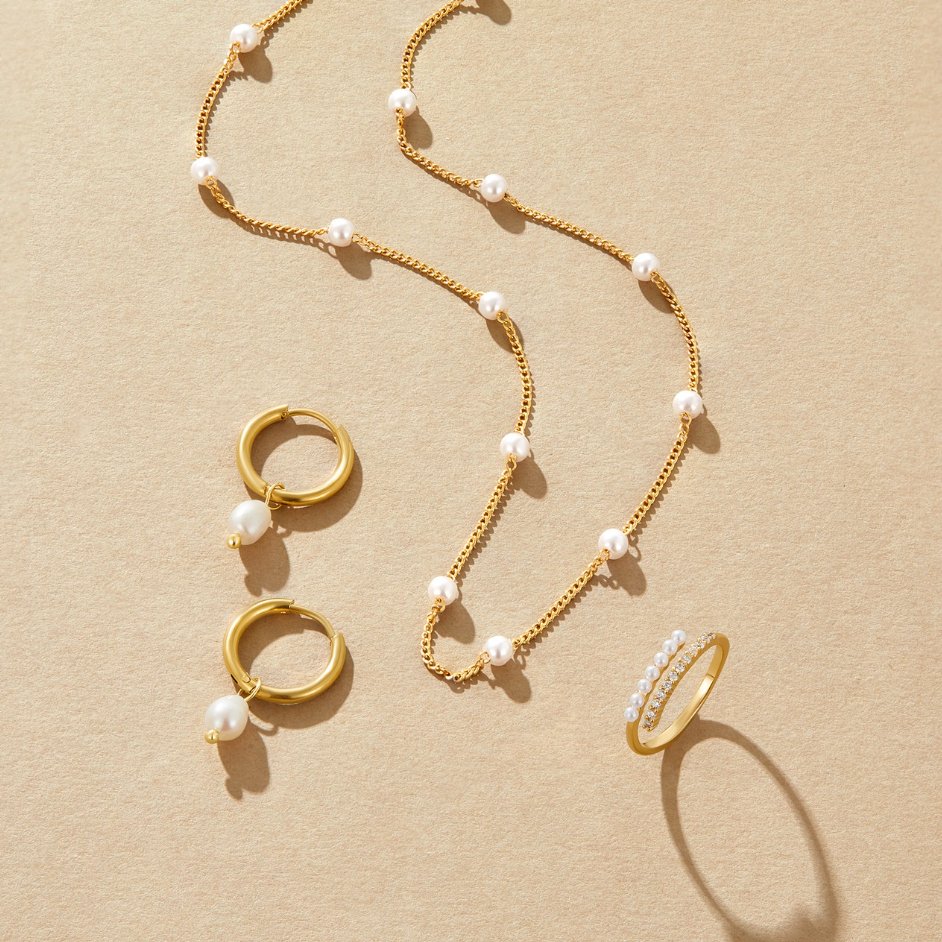 COLLIER PERLES PUR | OR