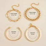 ENSEMBLE DE BRACELETS | OR