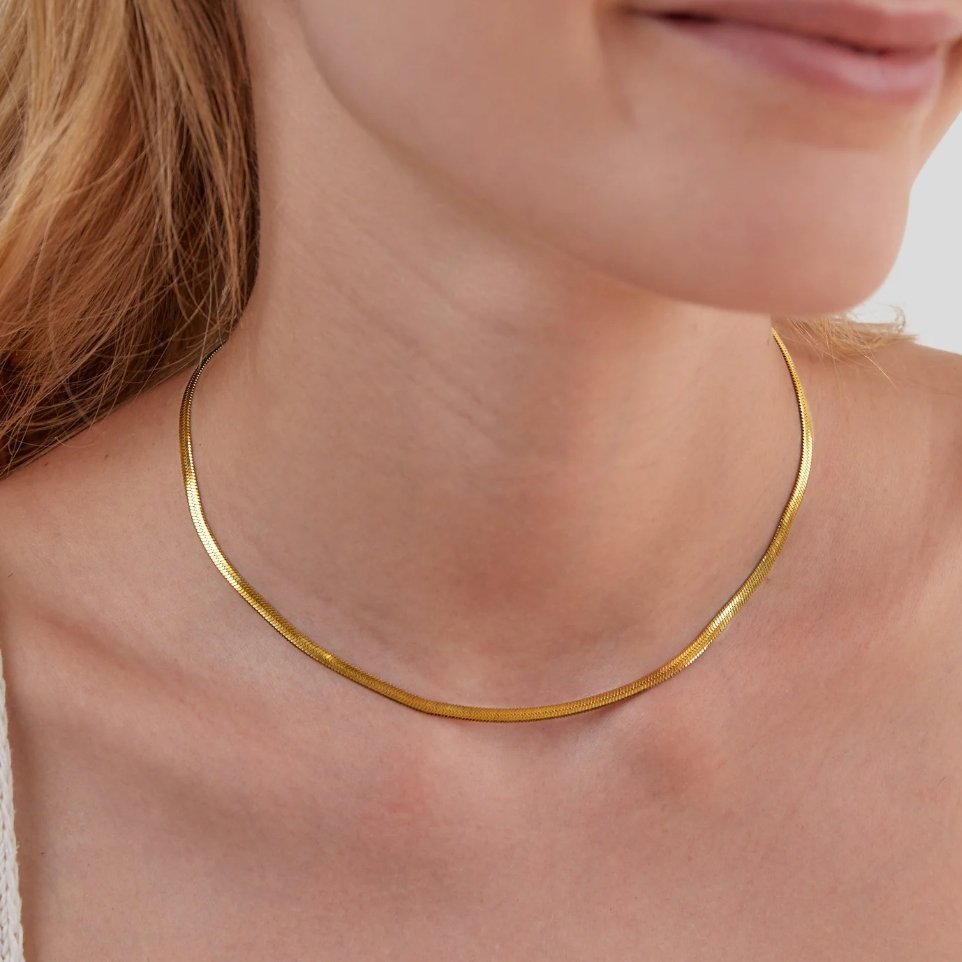 COLLIER SERPENT CHAÎNE | OR