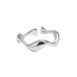 BAGUE VAGUE RÉGLABLE | ARGENT