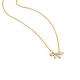 COLLIER CRISTAL FEUILLE