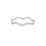 BAGUE CRISTAL VAGUE | ARGENT